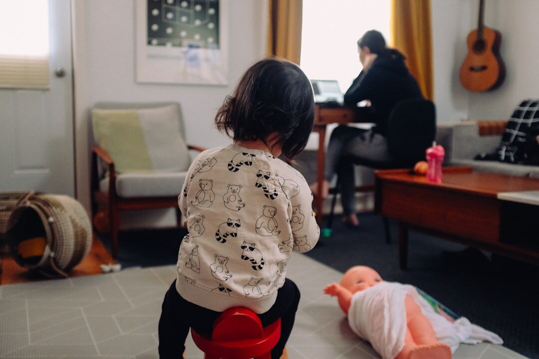person practicing speech at home